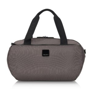 Retro Pewter Holdall 25x40x20cm